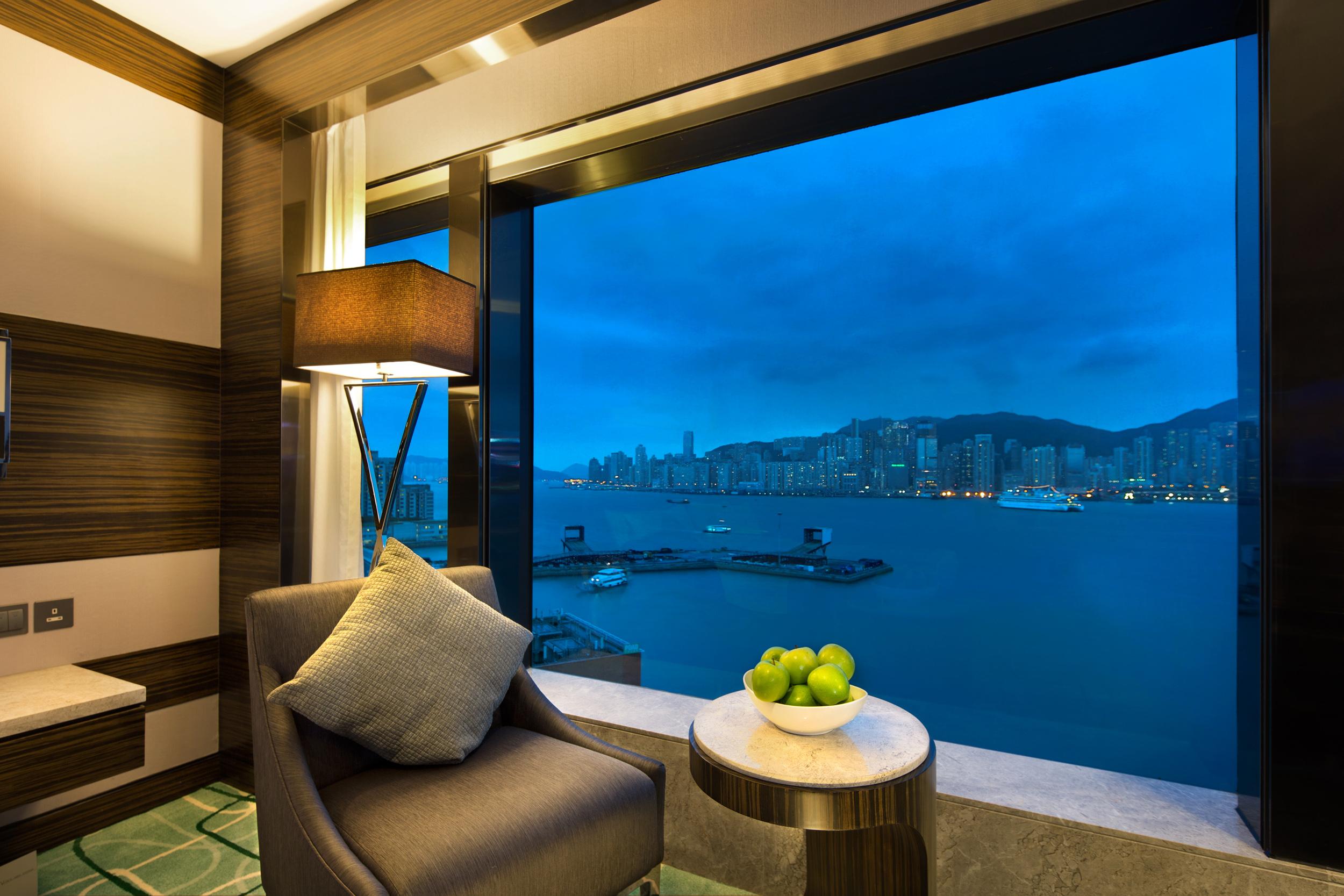 New World Millennium Hong Kong Hotel Exterior photo View from a suite